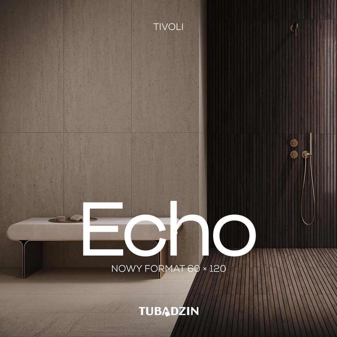 Echo Tivoli – format 60 × 120 cm. Oficjalna grafika producenta Tubądzin.