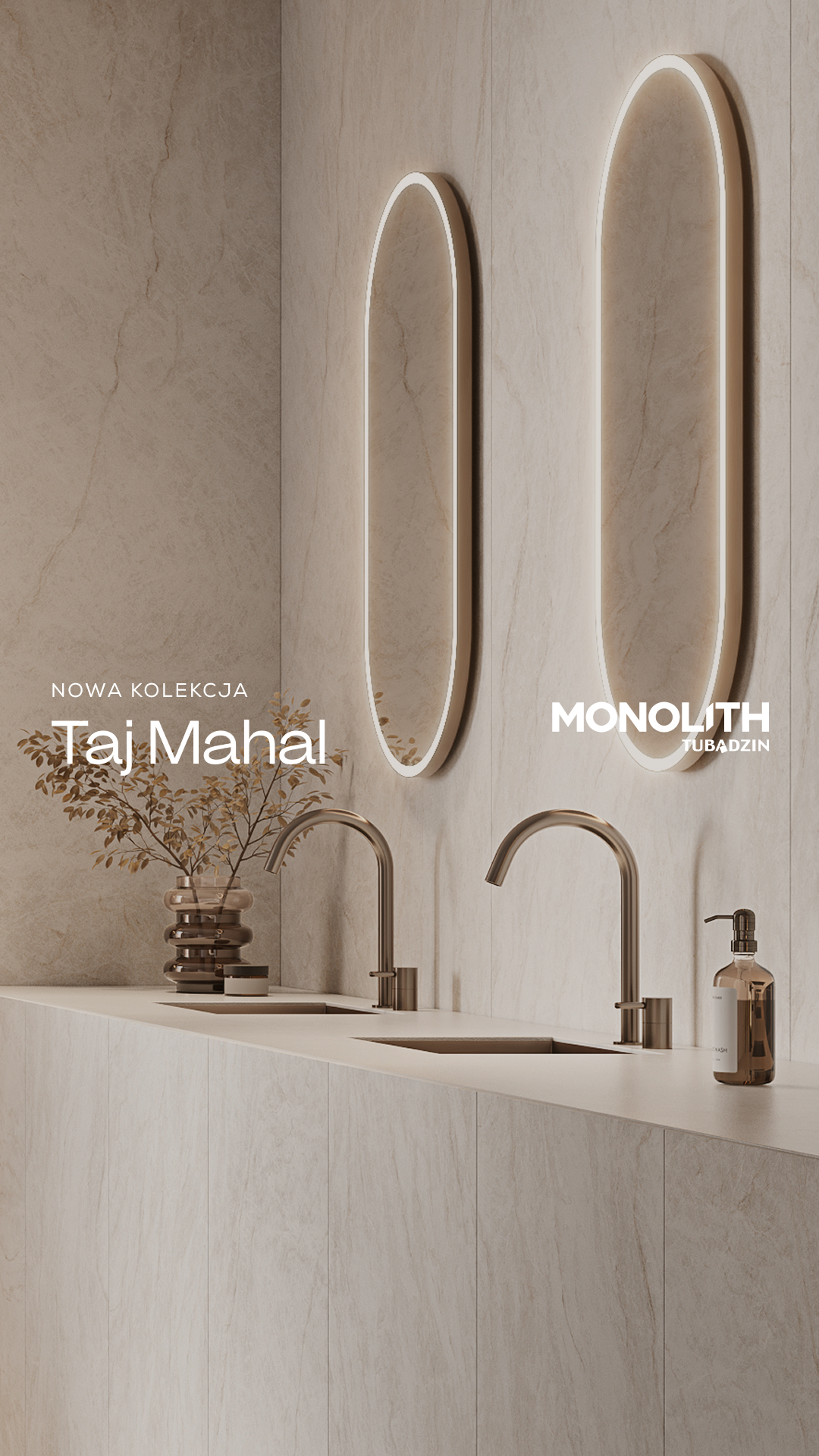 Nowa kolekcja Taj Mahal – Monolith Tubądzin. Oficjalna grafika producenta.